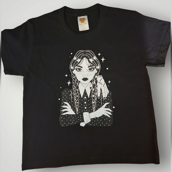 unbranded Other - T Shirt Girls Movie Graphic Tees  (Wednesday Addams) B9 T389F